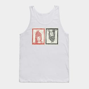 Linocut print Girls Tank Top